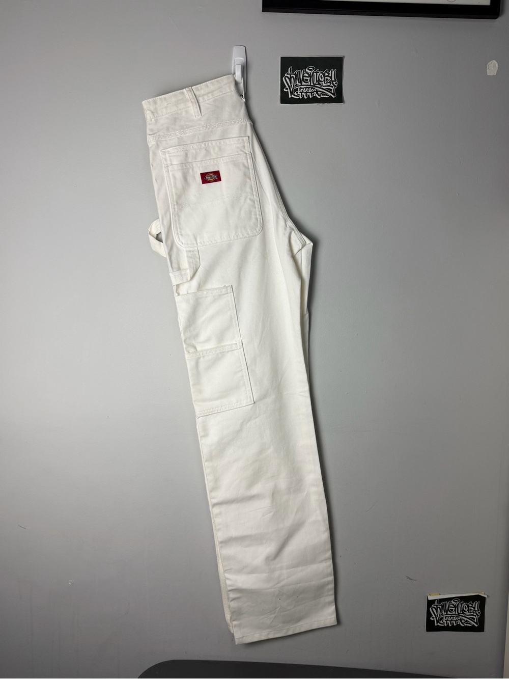 Dickies Men’s White Cargo Carpenter Pants